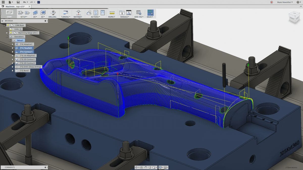 Симуляція CAM обробки в Autodesk Fusion 360