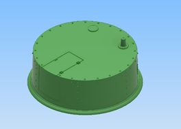 Спроєктована в Autodesk Inventor модель башти