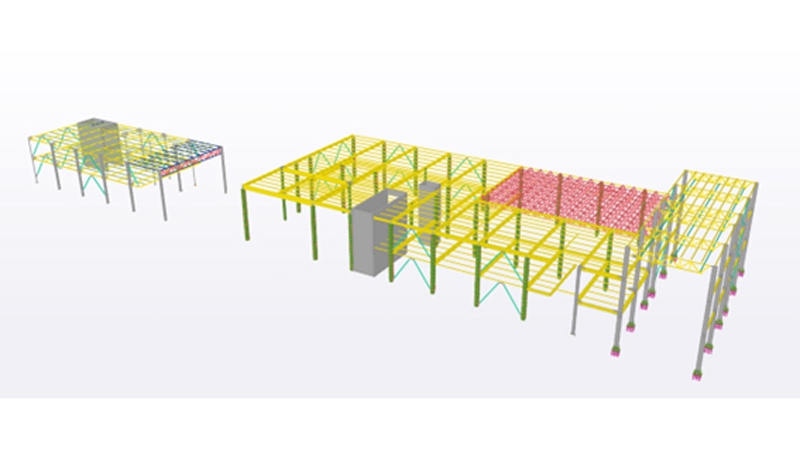 BIM-модель будівельних конструкцій, виконана в Tekla Structures