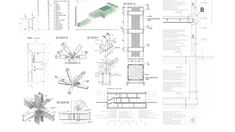 Розробка вузлів, виконана в Tekla Structures